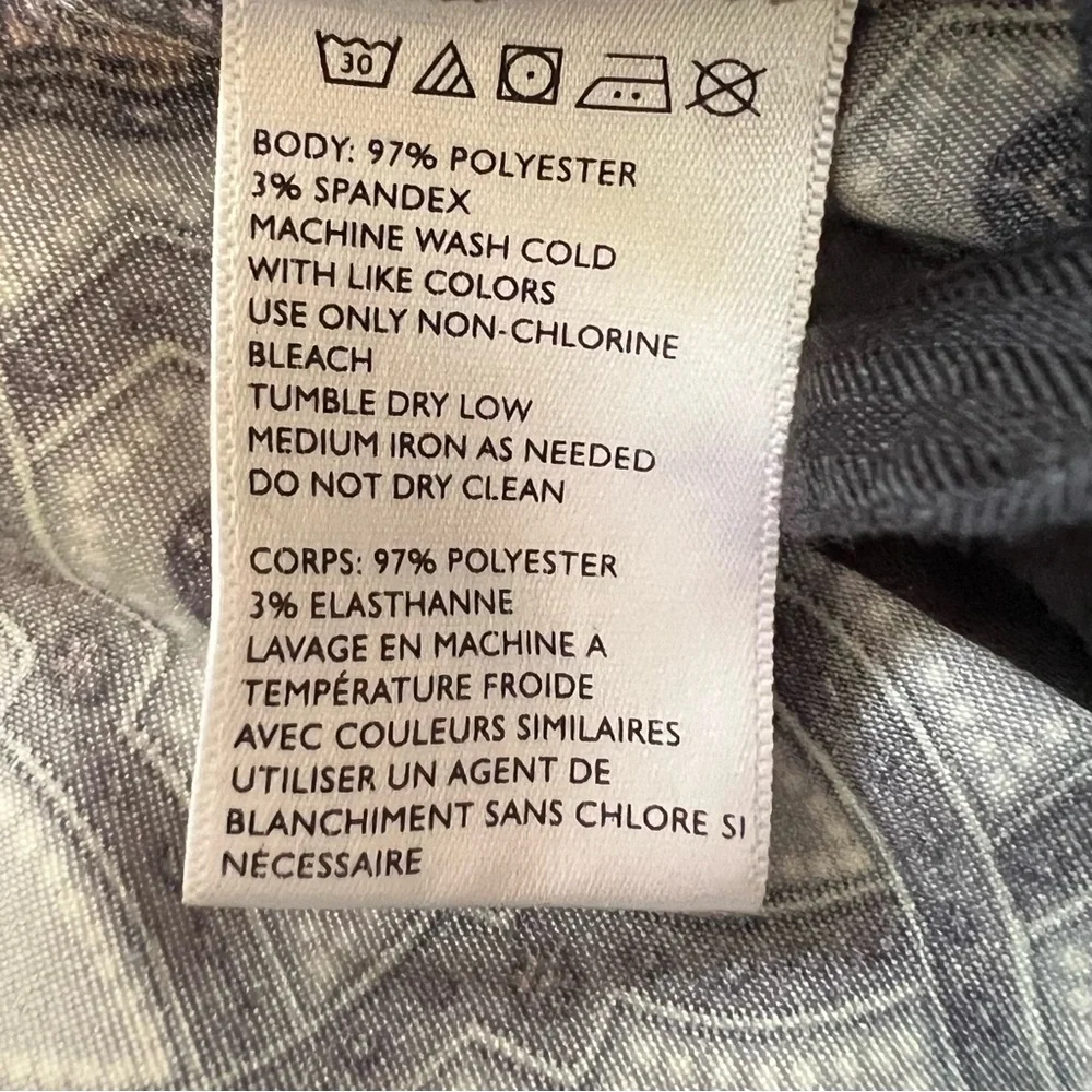Urban Outfitters Gray Pattern Beach Lounge Pants Lightweight Travel Ready Men M - Picture 6 of 7